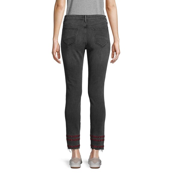 Driftwood Jackie Striped-Trim Ankle Jeans Size 28 - Picture 2 of 8